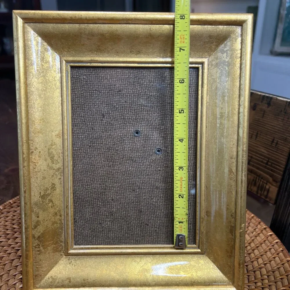 Gold wood picture frame 5X7